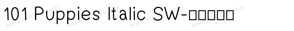 101 Puppies Italic SW字体转换